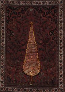 قالی درختی، سرو